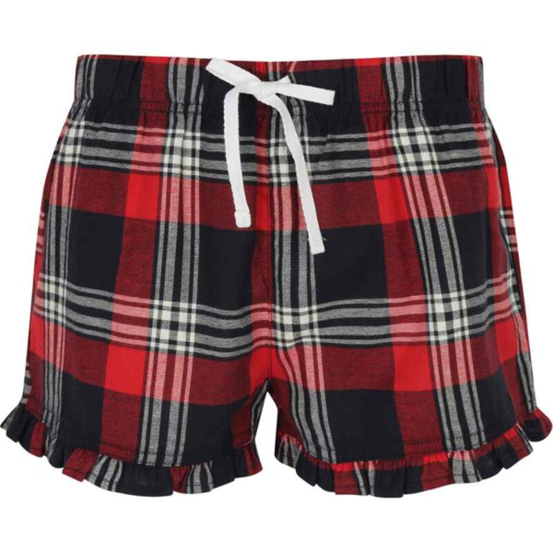 Women's tartan frill shorts Thumbnail