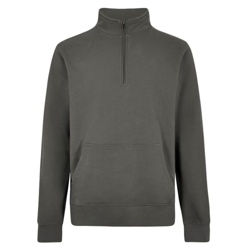 Regular fit 1/4-zip piqué sweatshirt Thumbnail