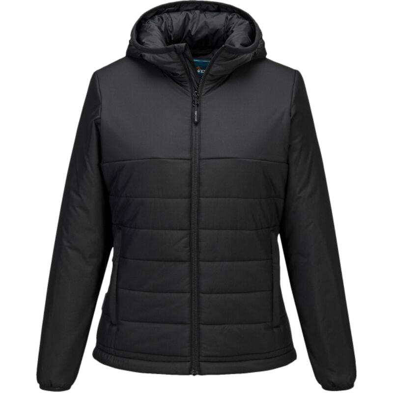 Women’s professional hooded insulated baffle jacket (S613) Thumbnail