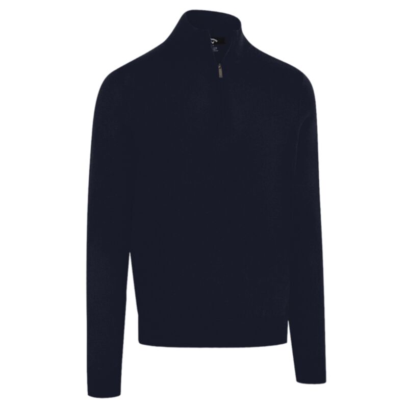 1/4-zip merino blend sweater Thumbnail