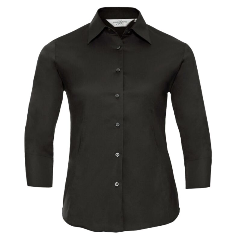 Women's ¾ sleeve easycare fitted shirt Thumbnail