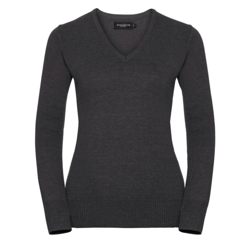 Women's v-neck knitted sweater Thumbnail