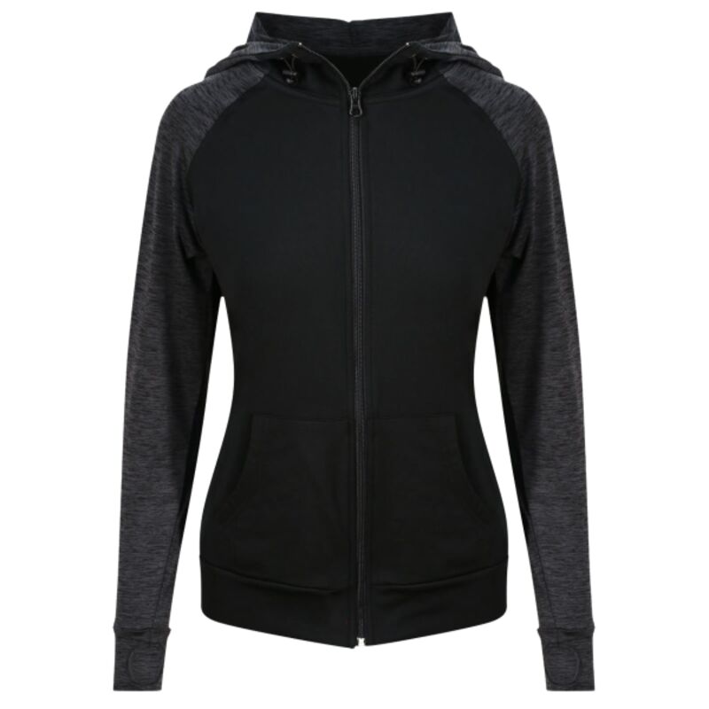 Women's cool contrast zoodie Thumbnail