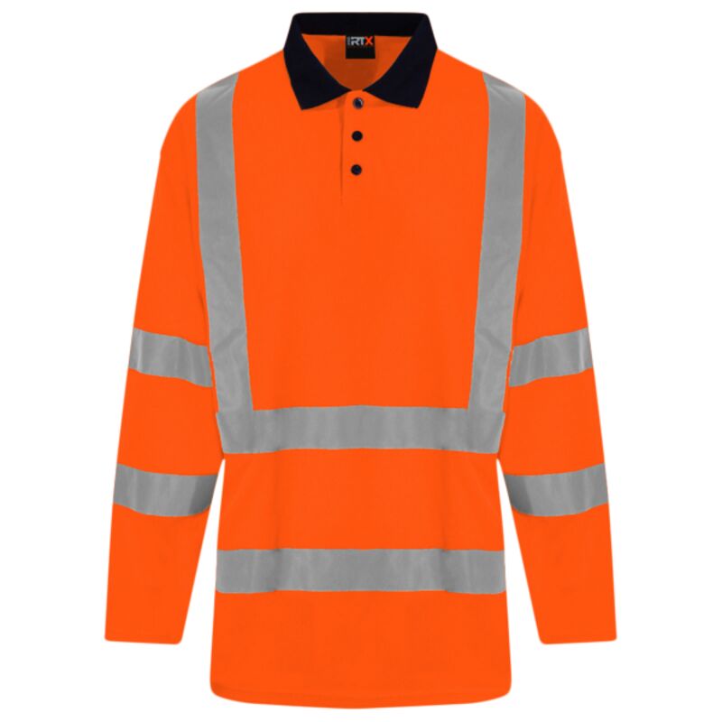 High visibility long sleeve polo Thumbnail