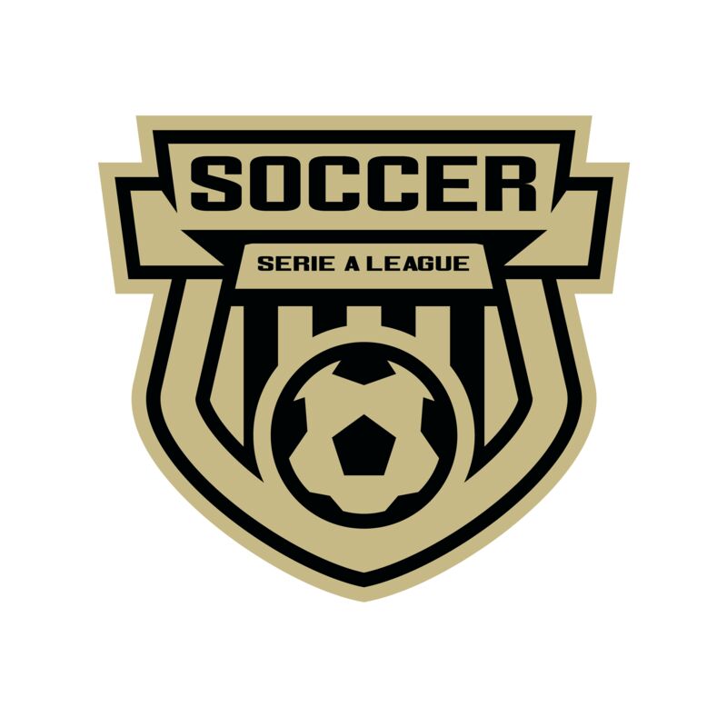 Serie a league soccer logo template Thumbnail