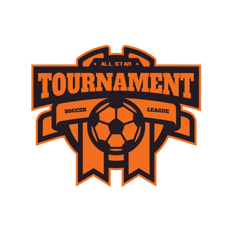 Tournament Soccer league logo template Thumbnail