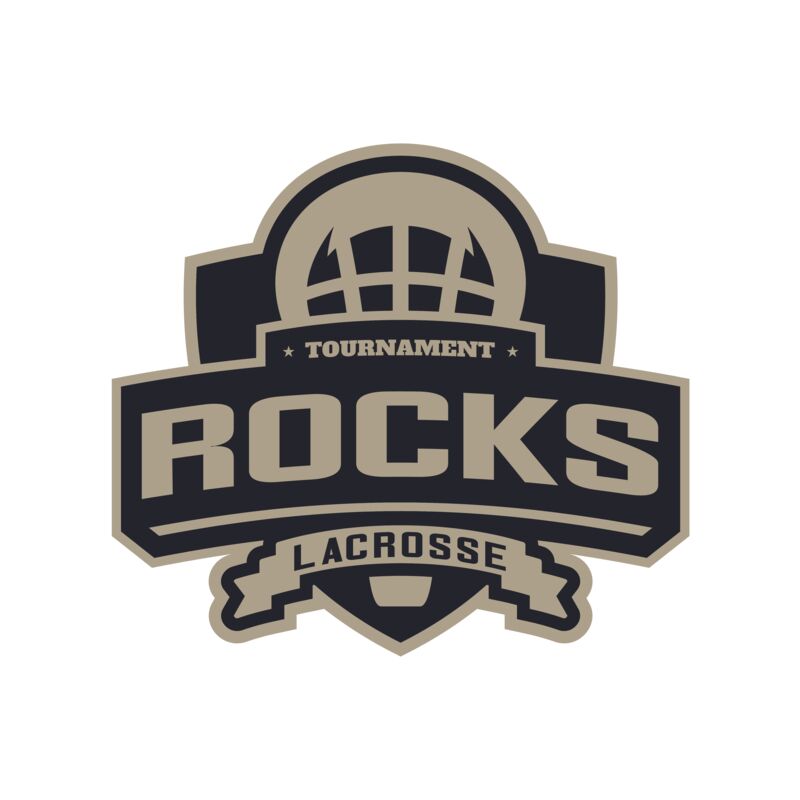 Rocks Tournament Lacrosse Logo Template Thumbnail