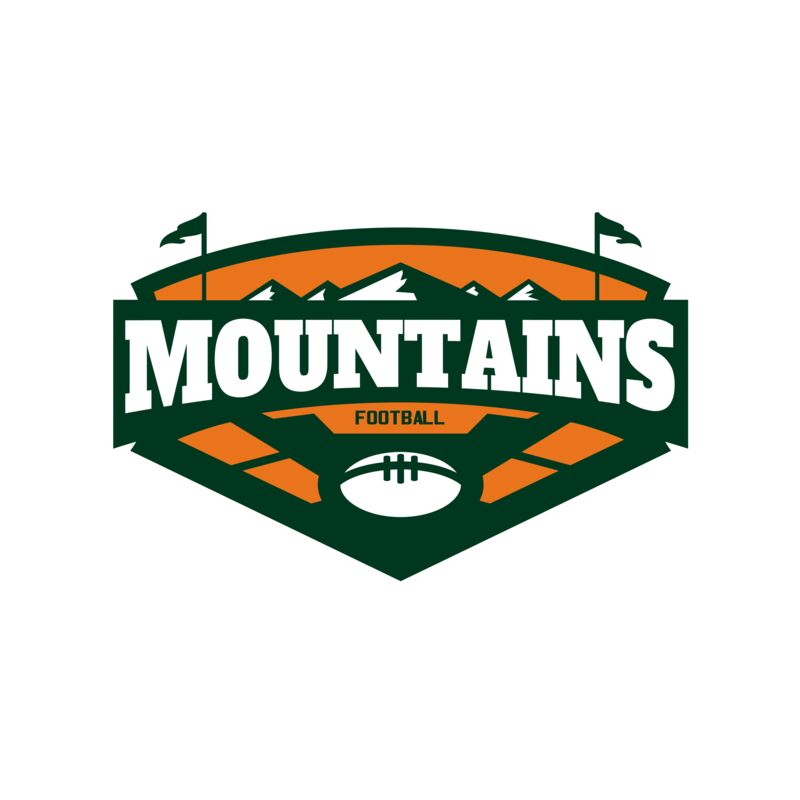 Mountains Football logo template 02 Thumbnail