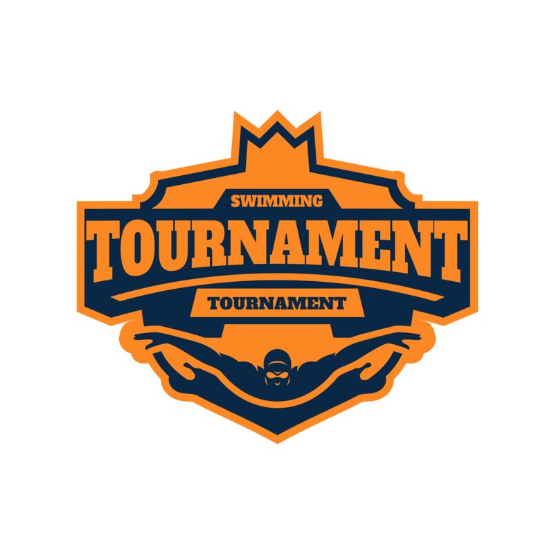Swimming Tournament logo template Thumbnail